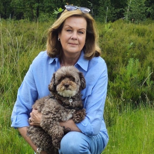Marion met haar allessie "Toos "